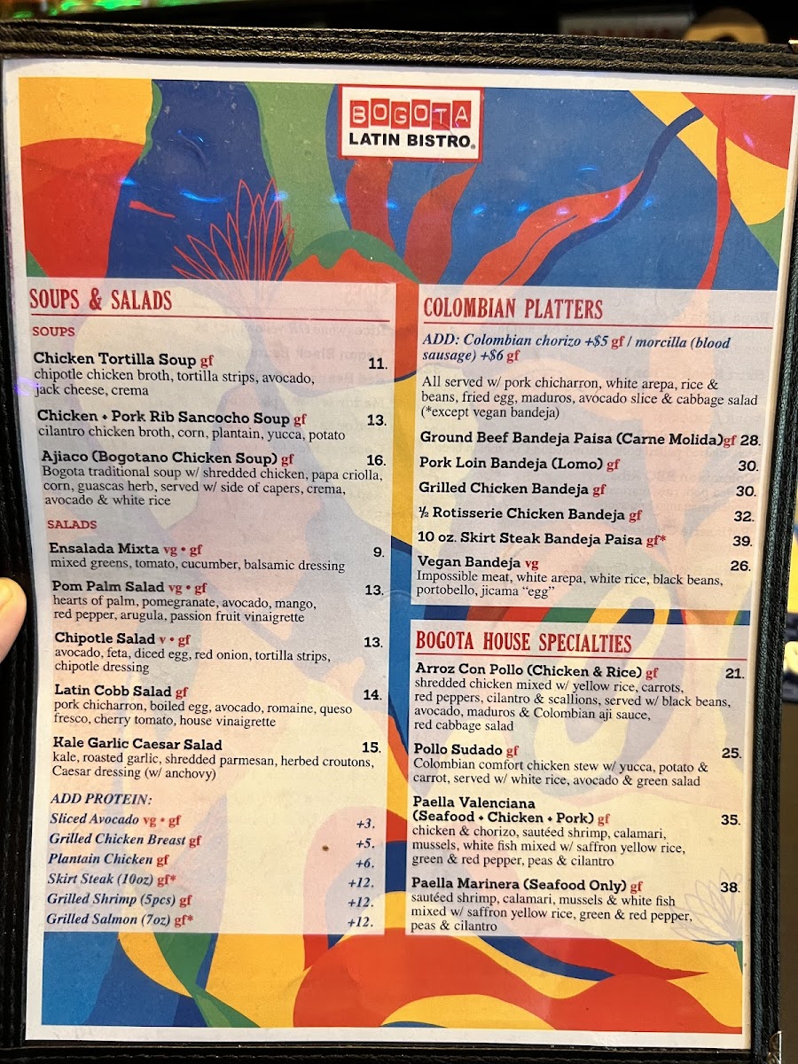 Bogota Latin Bistro Menu - Image 2